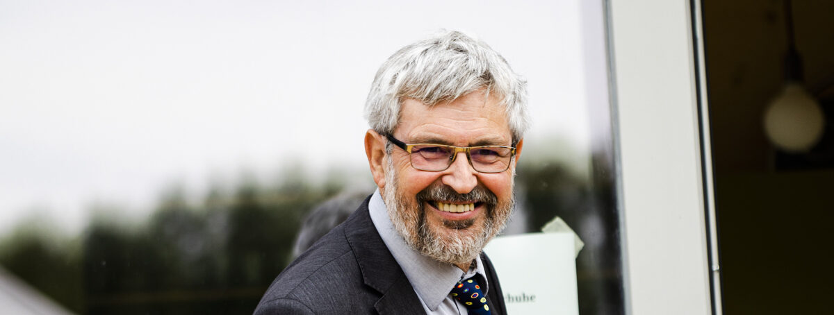 Axel Vogel bei Eröffnung des Tiny Houses