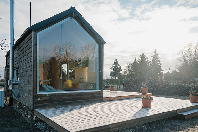 Tiny House Außenansicht Winter